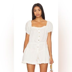 Free People White Romper S/M